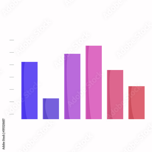 Abstract Business chart graph  bar chart