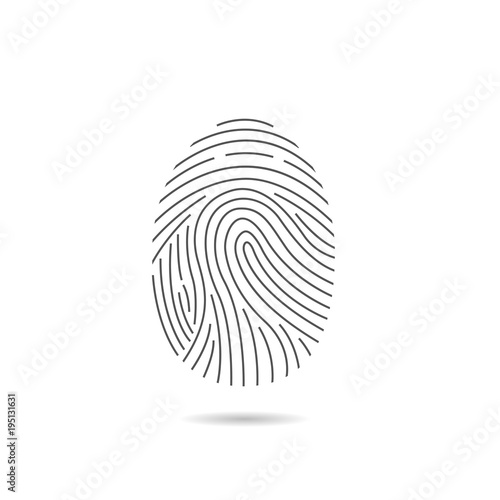 Fingerprint scan icon
