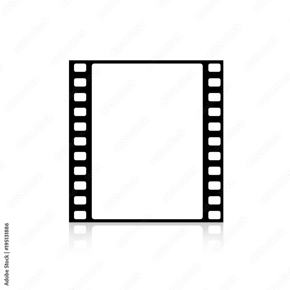 Klisza filmowa na białym tle ilustracja wektorowa Klisza filmowa na białym tle ilustracja wektorowa