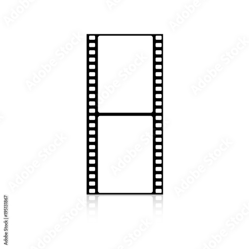 Klisza filmowa na białym tle ilustracja wektorowa
