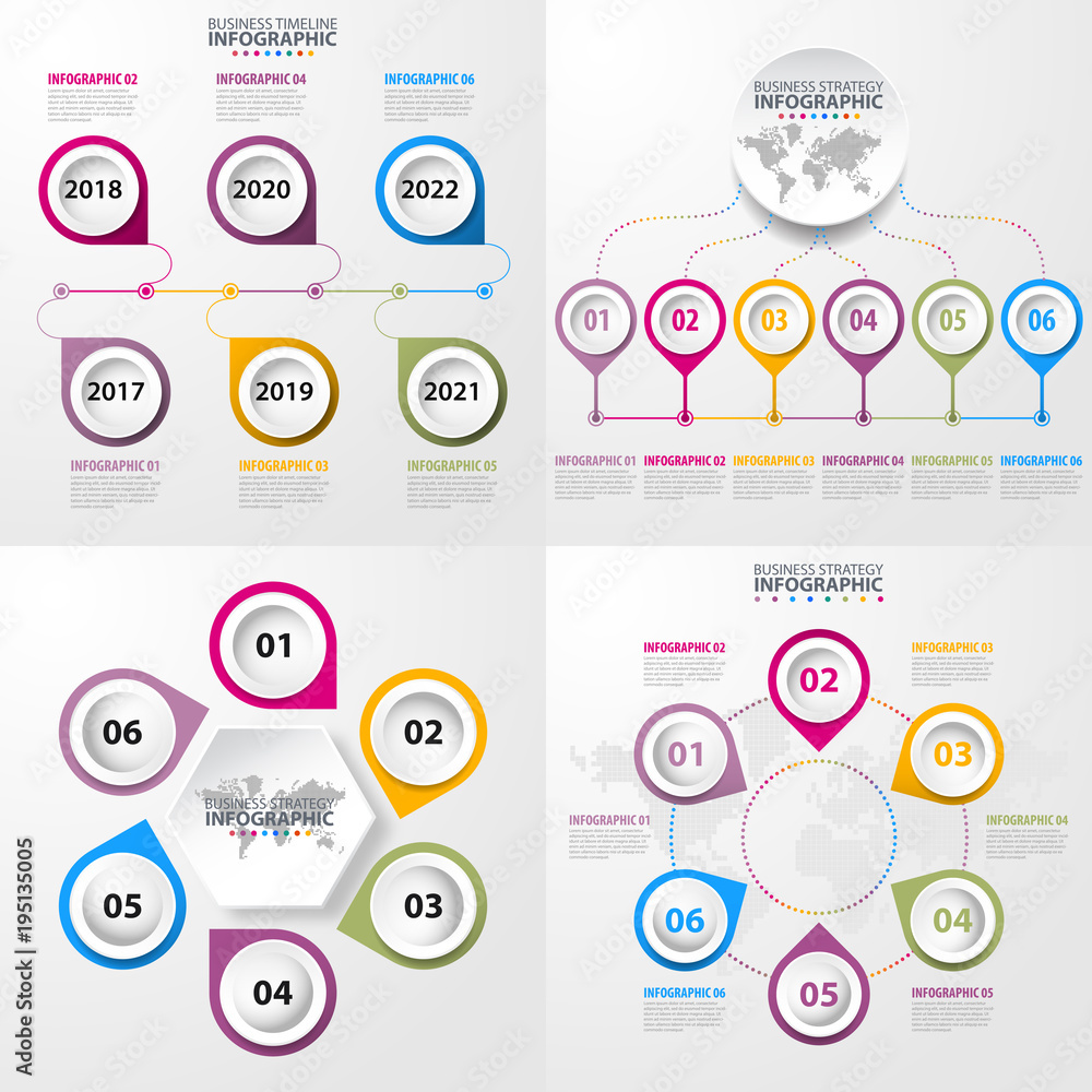 Business infographics design elements template vector graphic illustration Business infographics design elements template vector graphic illustration
