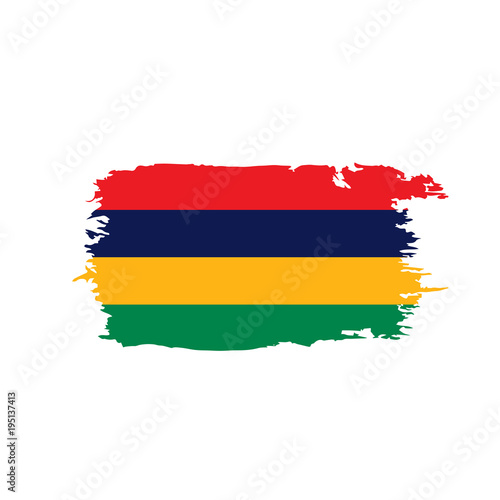 Mauritius flag  vector illustration