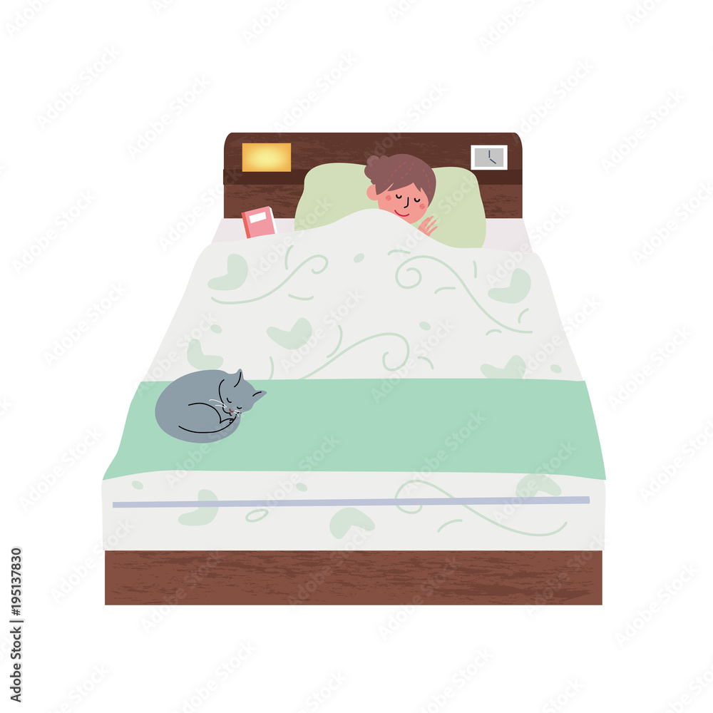 ベッドで眠る 女性 イラスト Stock ベクター Adobe Stock ベッドで眠る 女性 イラスト Stock ベクター Adobe Stock