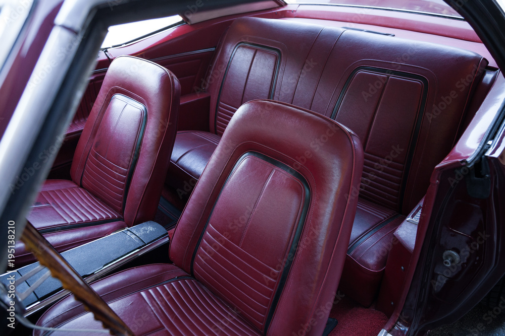 Fototapeta premium Siège d'une voiture américaine