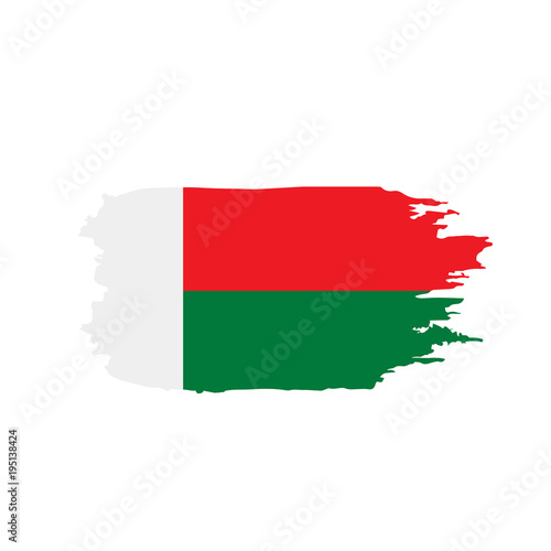 Madagascar flag  vector illustration