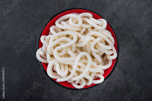 Japanese udon noodles