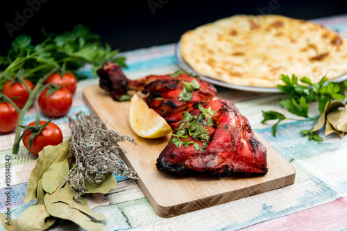 Handmade tandoori Grill Indian food