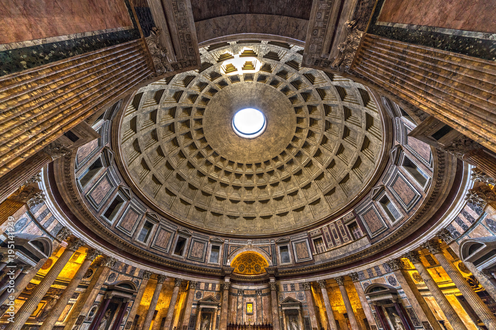 Obraz premium Panteon, Rzym, Włochy.
