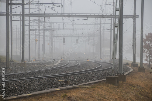 Nebulöse Bahngleise