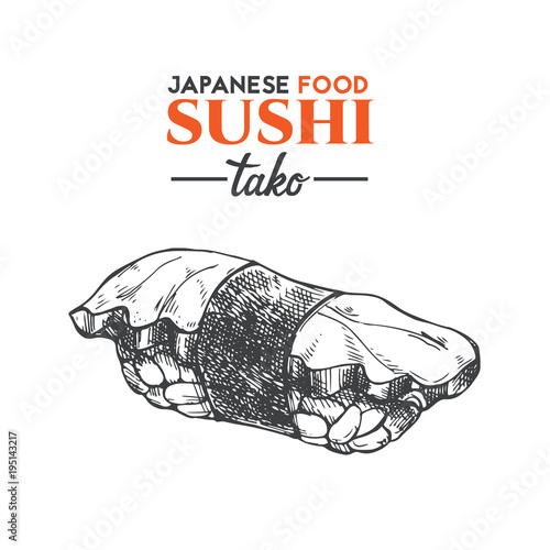 Tako sushi.