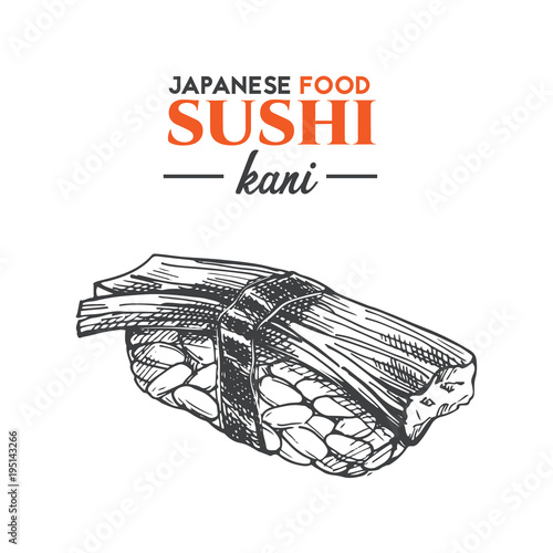 Kani sushi.