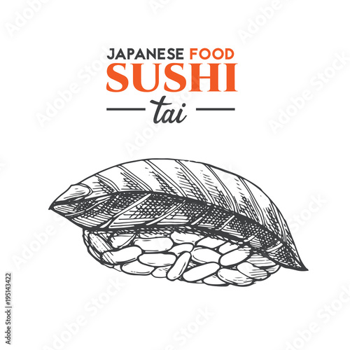 Tai sushi.