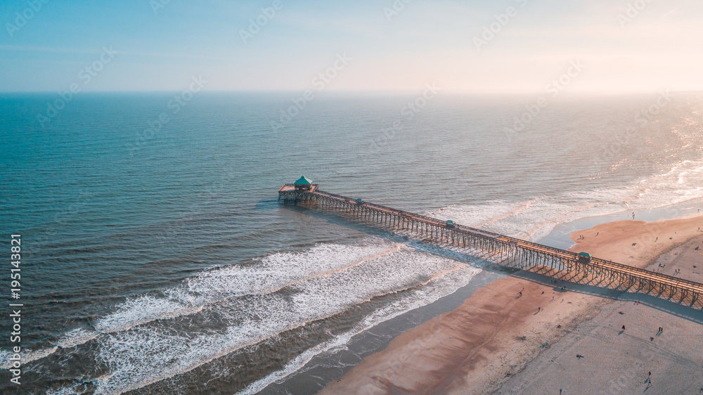 Folly Beach z lotu ptaka