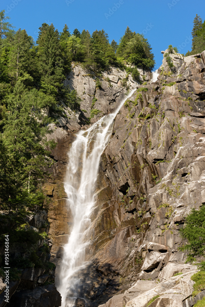 Waterfall Regina del Lago (Queen of the lake) - Adamello Trento Italy