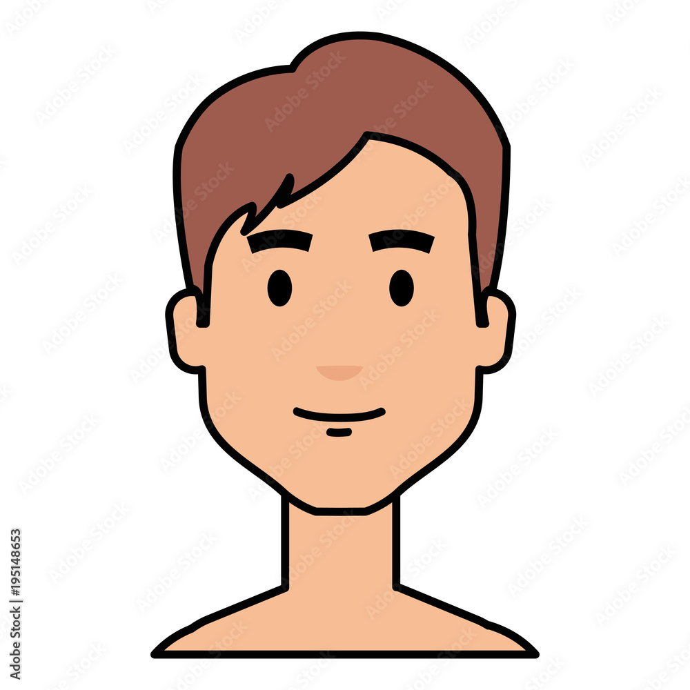 young man shirtless avatar character vector illustration design young man shirtless avatar character vector illustration design