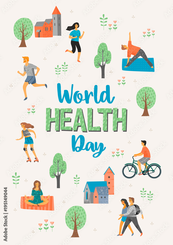World Health Day. Healthy lifestyle. World Health Day. Healthy lifestyle.