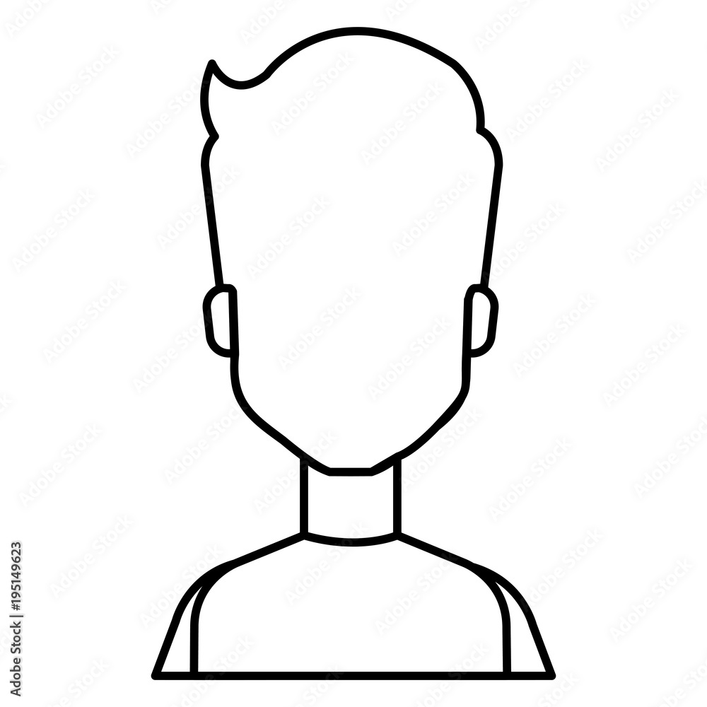 young man model avatar character vector illustration design young man model avatar character vector illustration design