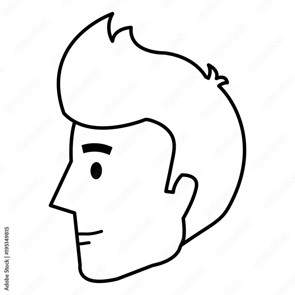 young man head avatar character vector illustration design young man head avatar character vector illustration design