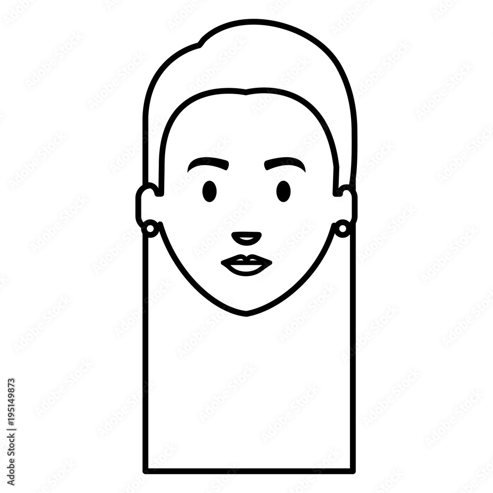 beautiful woman head avatar character vector illustration design beautiful woman head avatar character vector illustration design