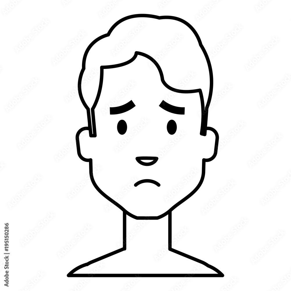 young man shirtless avatar character vector illustration design