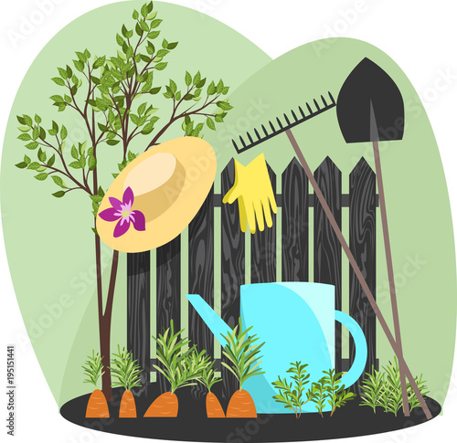 garden tool. vector illustration