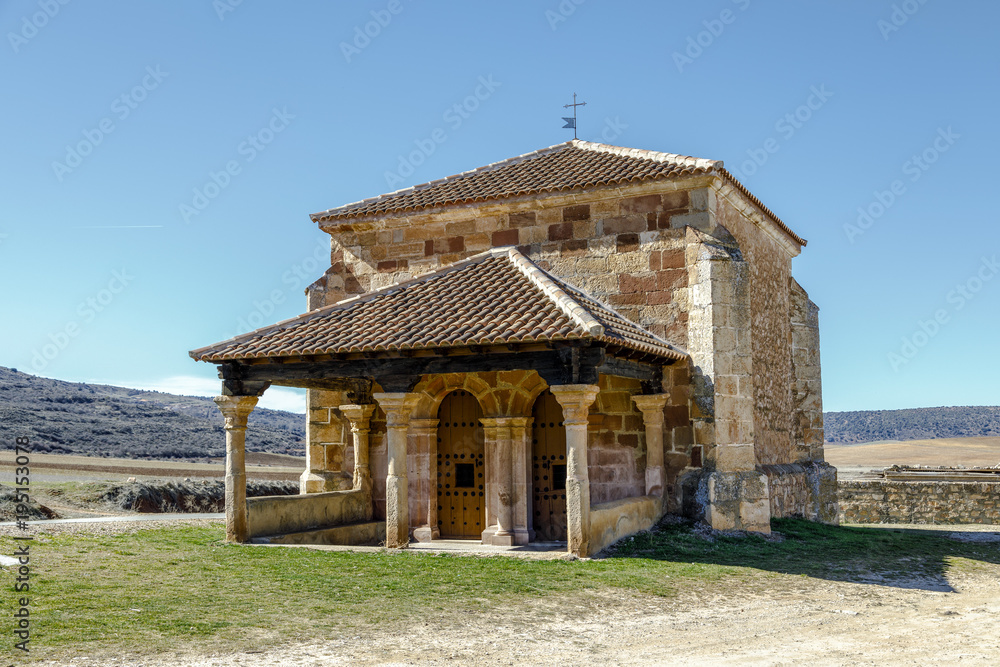 Fototapeta premium Romanesque chapel of La Soledad Palazuelos Spain