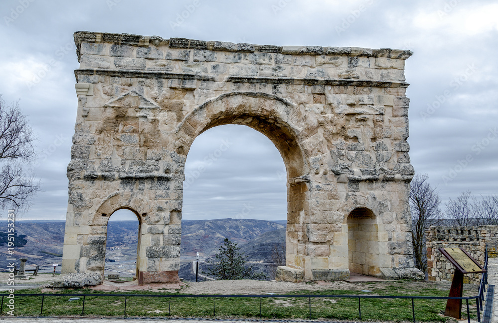 Roman arch of Medinaceli (2nd-3rd century) Soria province Spain