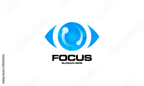 vision logo vector illustration.eye logo template vector dsign template