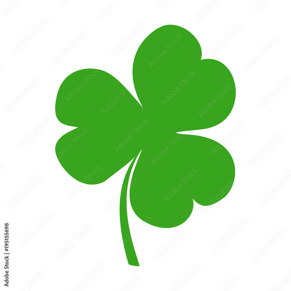 Shamrock icon on white background. Clover icon Shamrock icon on white background. Clover icon