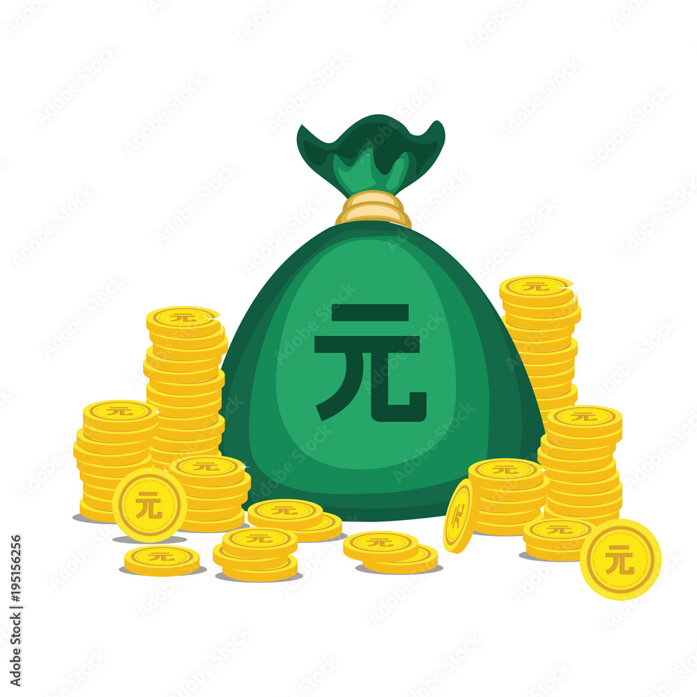 Yuan Currency Gold coin Stack. Financial growth concept with golden coin Yuan. Yuan Currency Gold coin Stack. Financial growth concept with golden coin Yuan.