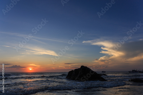 Boat in the sea photo