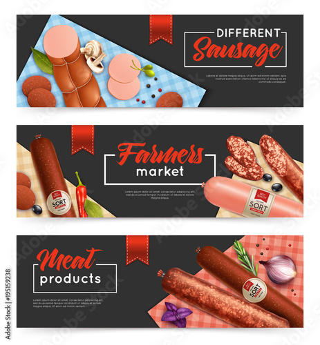  Sausage Banners  Set