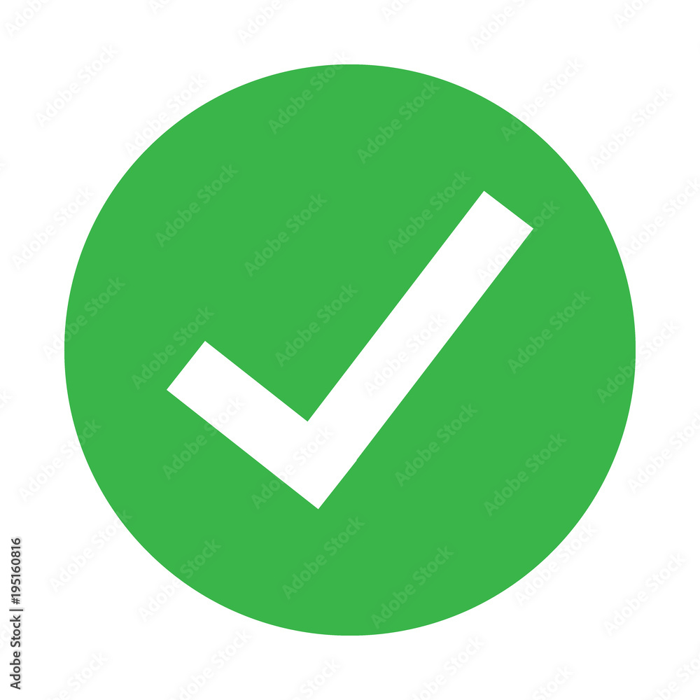 Vector Tick Icon on white background. EPS 10 Vector Tick Icon on white background. EPS 10