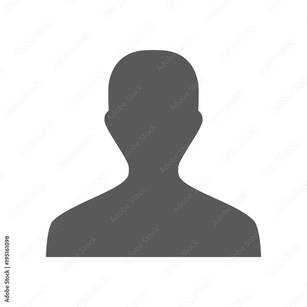 Man profile Icon. Vector Illustration EPS 10