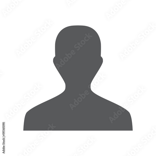 Man profile Icon. Vector Illustration EPS 10