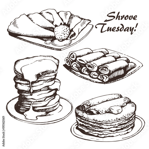 Shrove Tuesday sketch
