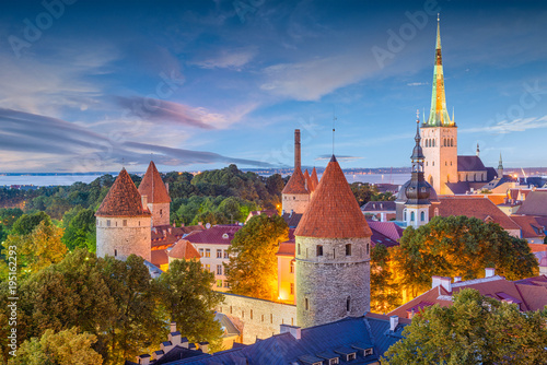 Tallinn, Estonia Historic Skyline