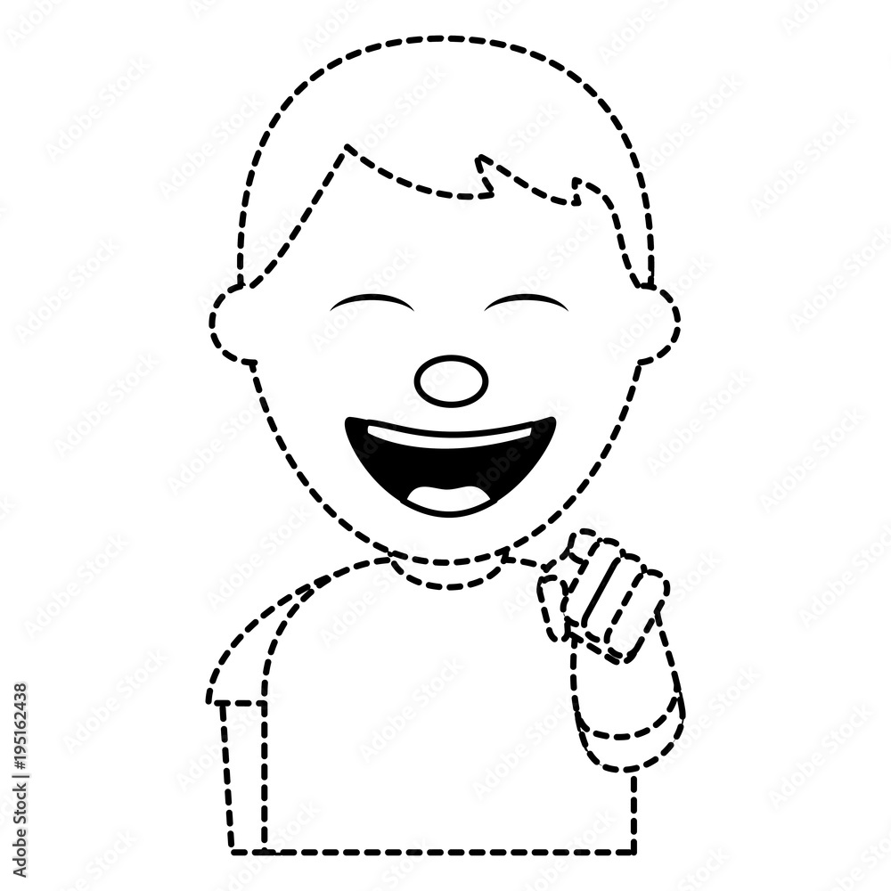 portrait of happy young teenager boy smiling pointing with finger portrait of happy young teenager boy smiling pointing with finger