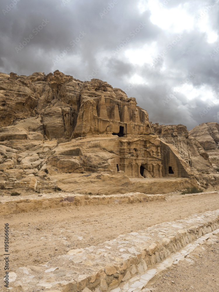 Tombs along the Siq - Petra, Jordon
