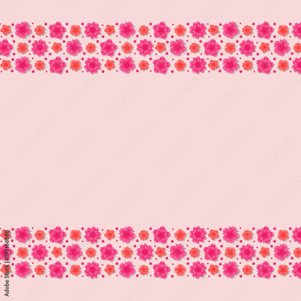 Background with flowers - layout with copyspace for Mother's Day, Women's Day. Vector. Background with flowers - layout with copyspace for Mother's Day, Women's Day. Vector.
