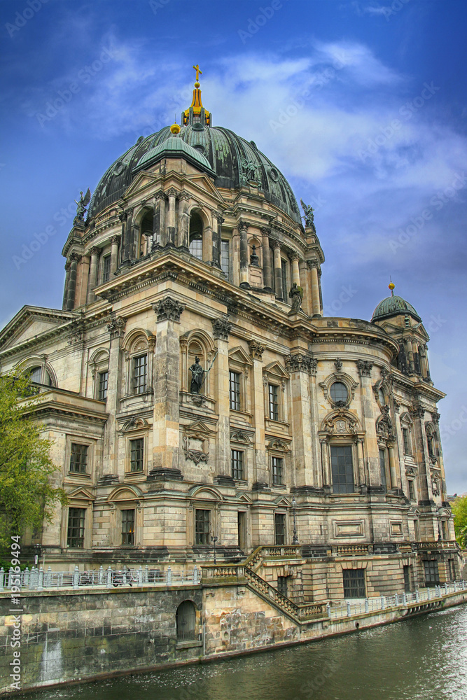 Germany. Berlin. The Cathedral on the banks of the Spree River