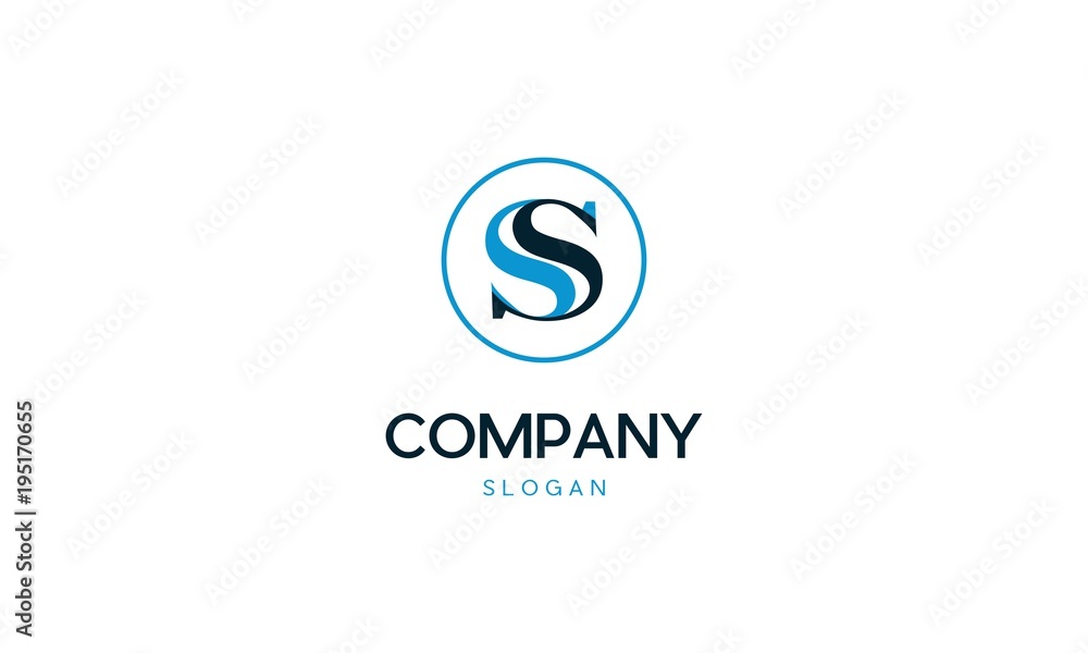 Simple Elegant Letter S Logo Design. Modern minimalist S SS creative initials based vector icon template., SS letters logo for your company