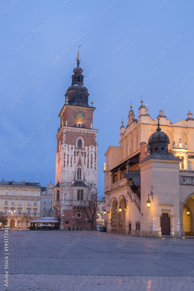 Old City of Krakow in the morning