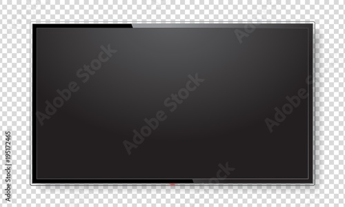 Realistic TV screen mock up