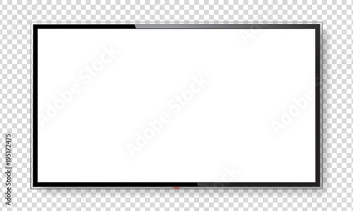 Realistic TV screen mock up