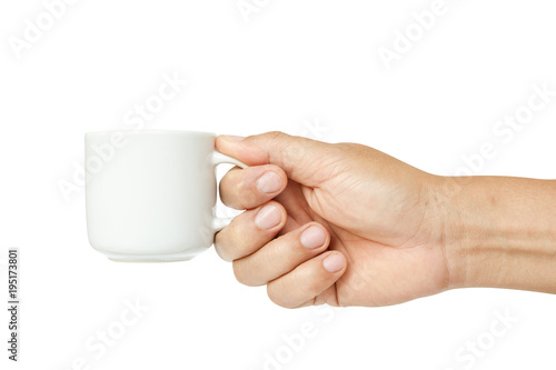 hand holding a coffee