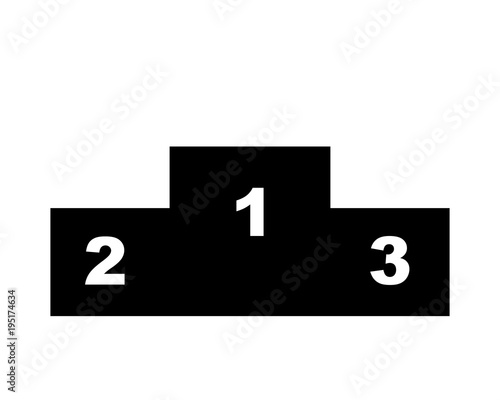 Podium pictogram vector illustration
