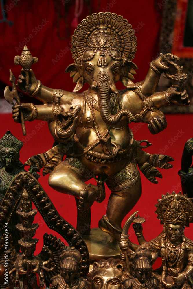 Ganesha bronze souvenir from India