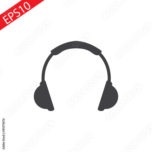 Headphones - Vector icon
