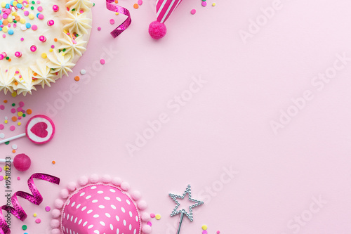 Pink birthday background